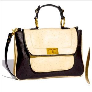 Rebecca Minkoff Covet satchel ostrich embossed